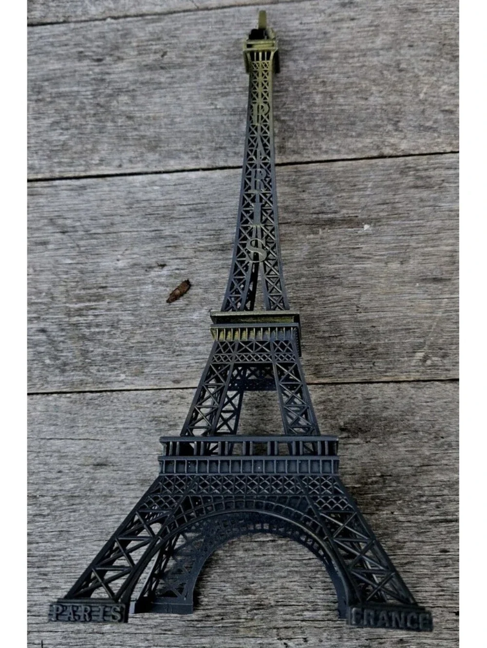 Eiffel Tower Desk Black Gunpowder Gray Statue Figurine Decor 13